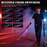 Cyberpunk Neon Electric Lightsaber Sword with Smoke Music (Toy)