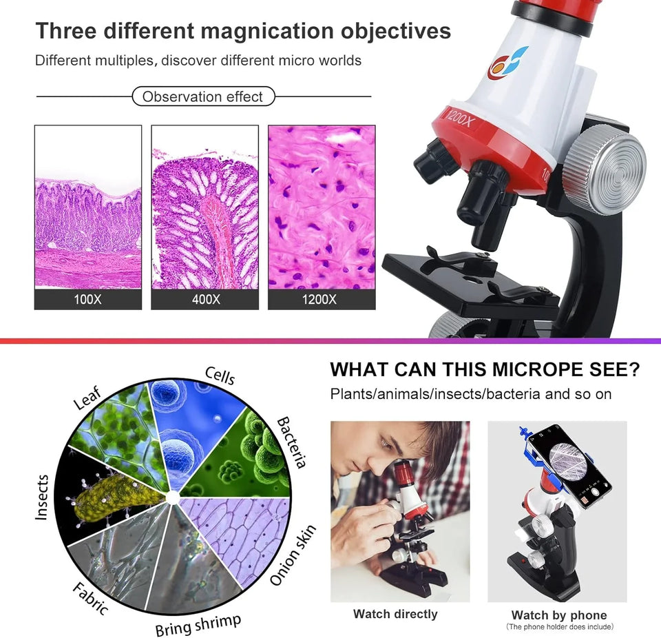 Kids Science Microscope Kit 🔬