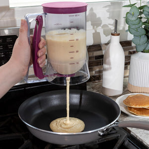 Batter Hand-held Funnel Dispenser for Pancakes, Waffles & Cupcakes