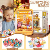 Tea Bear Claw Arcade Toy Machine with LED Lights & Sound (60-Second Challenge)