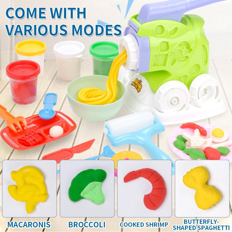 Play Dough Color Clay Noodles Maker Machine Set