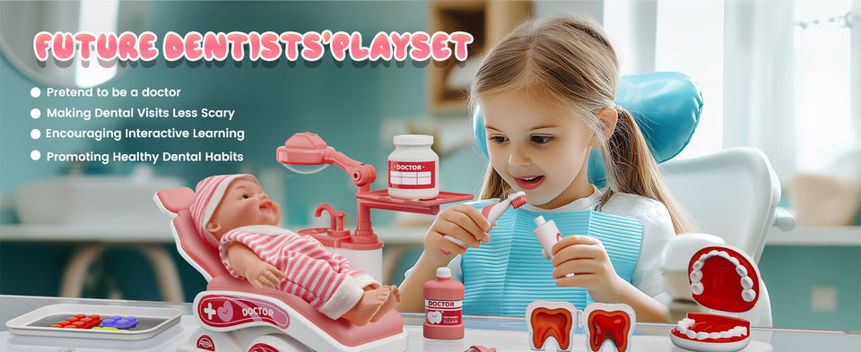 Realistic Dentist Playset for Kids