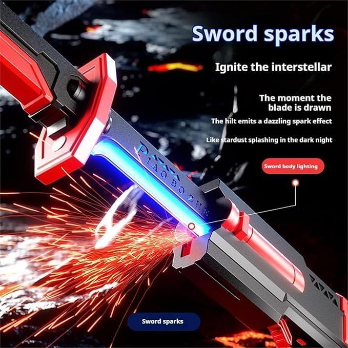 Cyberpunk Neon Electric Lightsaber Sword with Smoke Music (Toy)