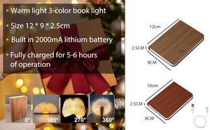 Foldable Wooden LED Desk Lamp