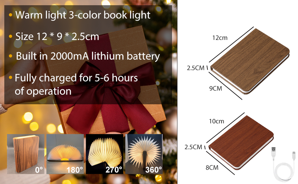 Foldable Wooden LED Desk Lamp