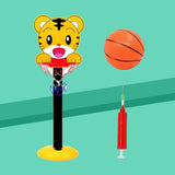 Kids Basketball Hoop Stand Kit Adjustable with Ball Pump