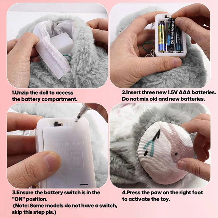 Breathing Relaxing Teddy Elephant with Calming Music, Lights