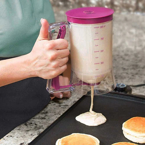 Batter Hand-held Funnel Dispenser for Pancakes, Waffles & Cupcakes