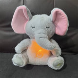 Breathing Relaxing Teddy Elephant with Calming Music, Lights