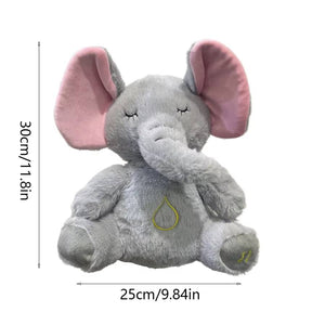 Breathing Relaxing Teddy Elephant with Calming Music, Lights