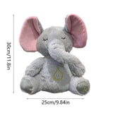 Breathing Relaxing Teddy Elephant with Calming Music, Lights