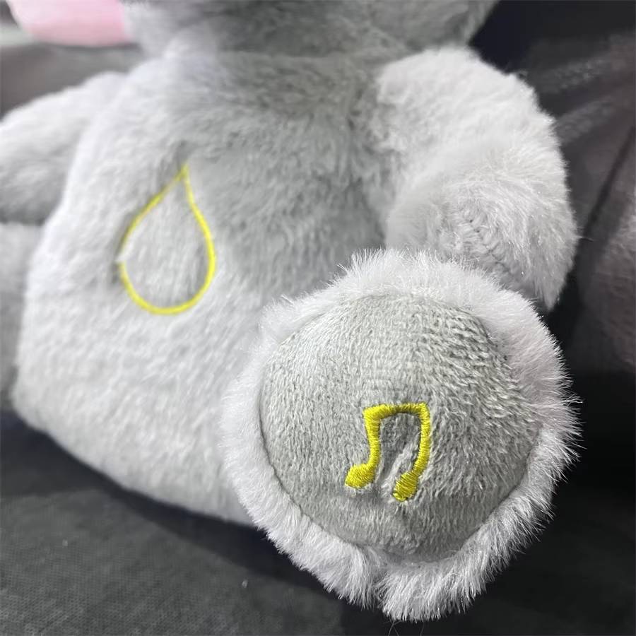 Breathing Relaxing Teddy Elephant with Calming Music, Lights