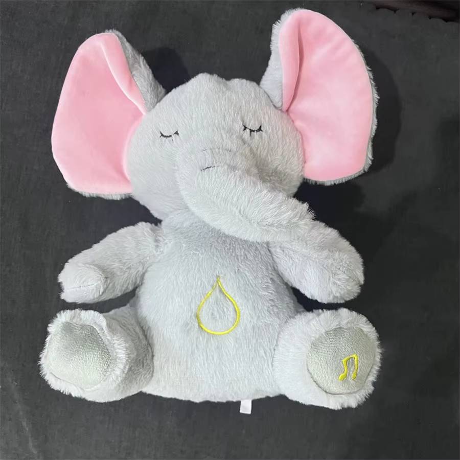 Breathing Relaxing Teddy Elephant with Calming Music, Lights