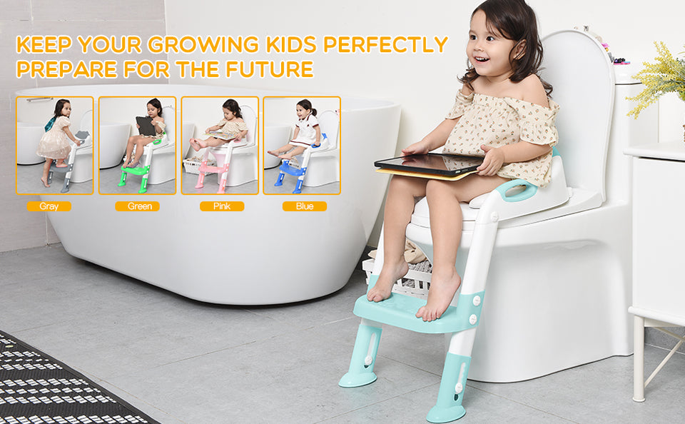 Toilet Potty Training Seat with Step Stool Ladder