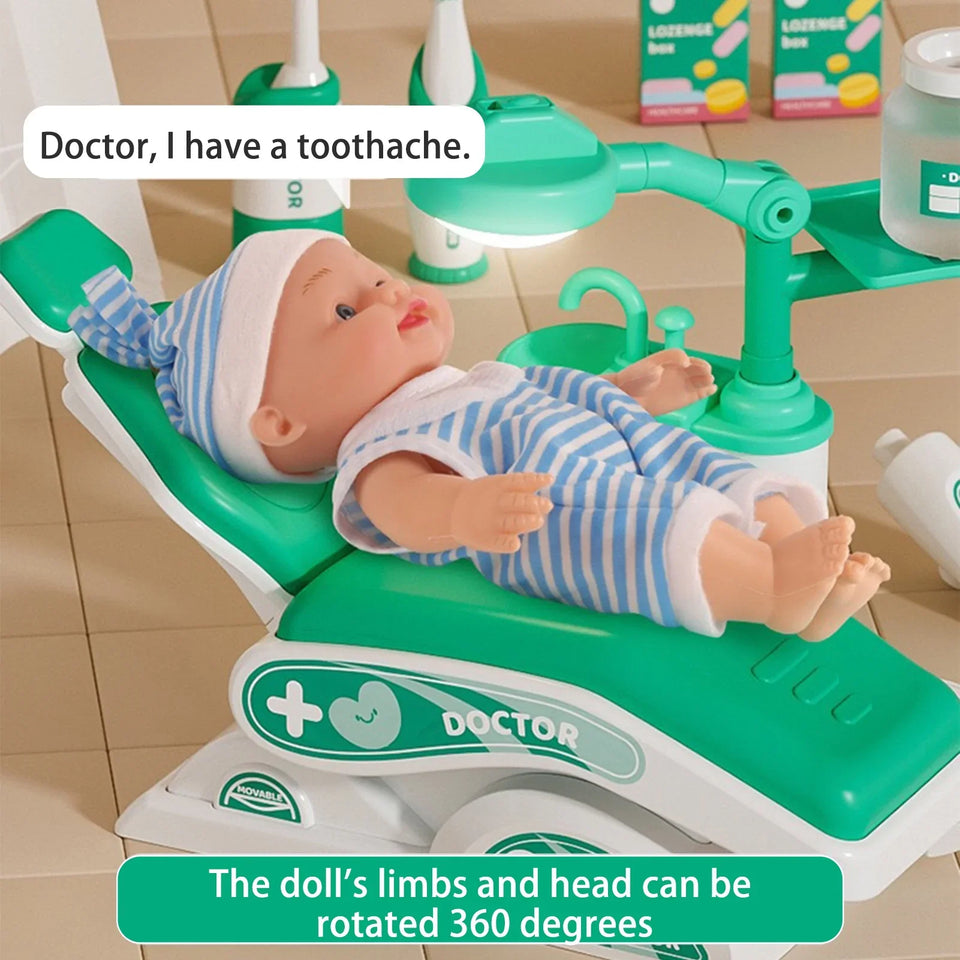 Realistic Dentist Playset for Kids