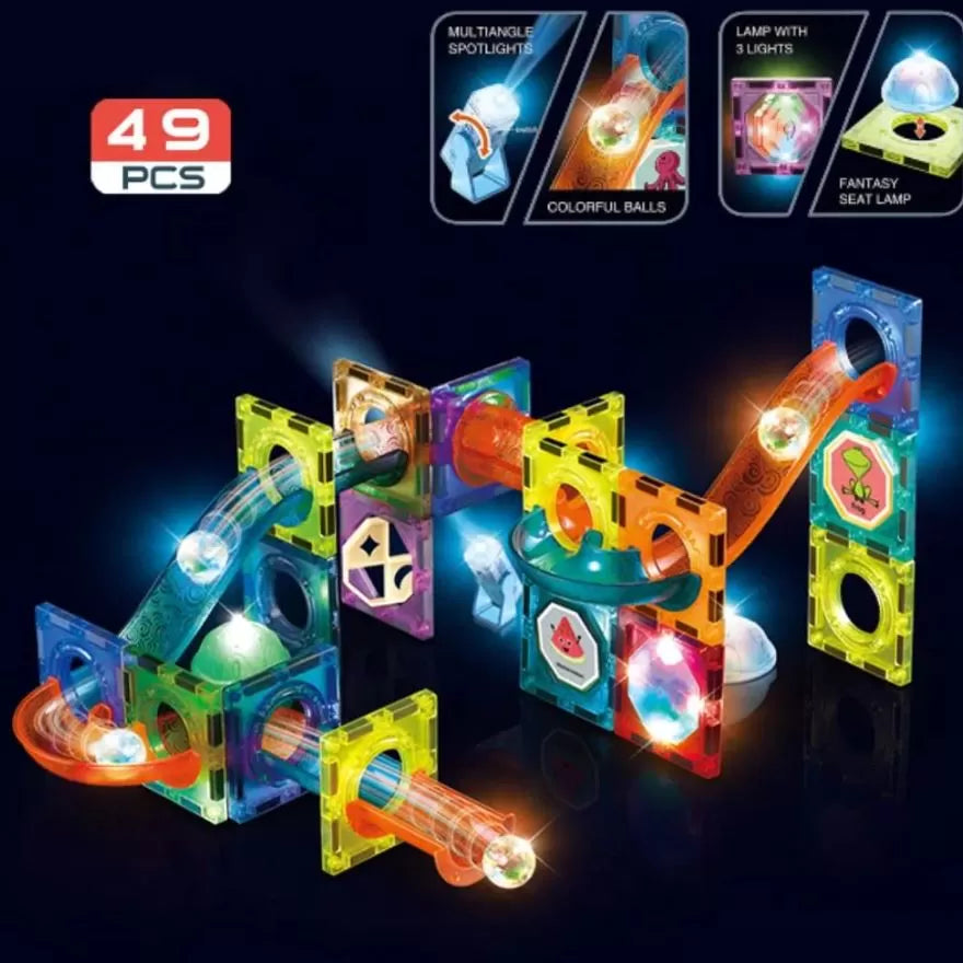 56Pcs Building Blocks  Magnetic Tiles