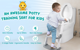 Toilet Potty Training Seat with Step Stool Ladder