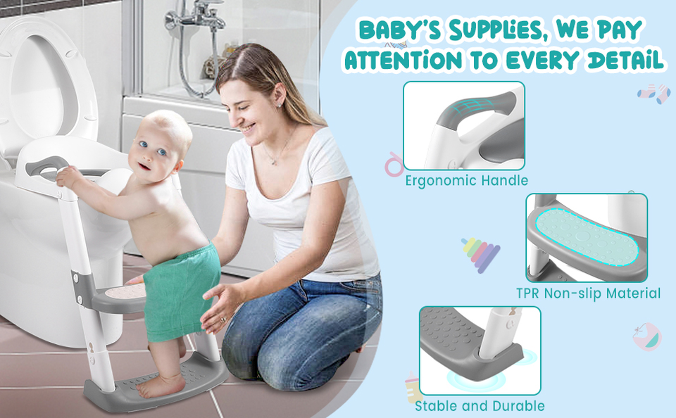 Toilet Potty Training Seat with Step Stool Ladder
