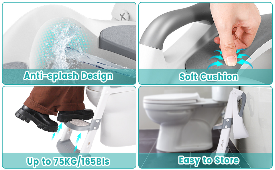Toilet Potty Training Seat with Step Stool Ladder