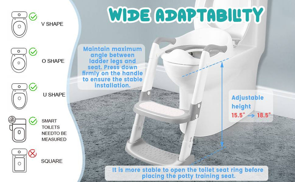 Toilet Potty Training Seat with Step Stool Ladder