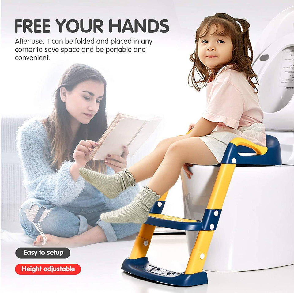 Toilet Potty Training Seat with Step Stool Ladder