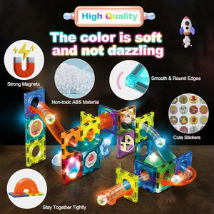 56Pcs Building Blocks  Magnetic Tiles