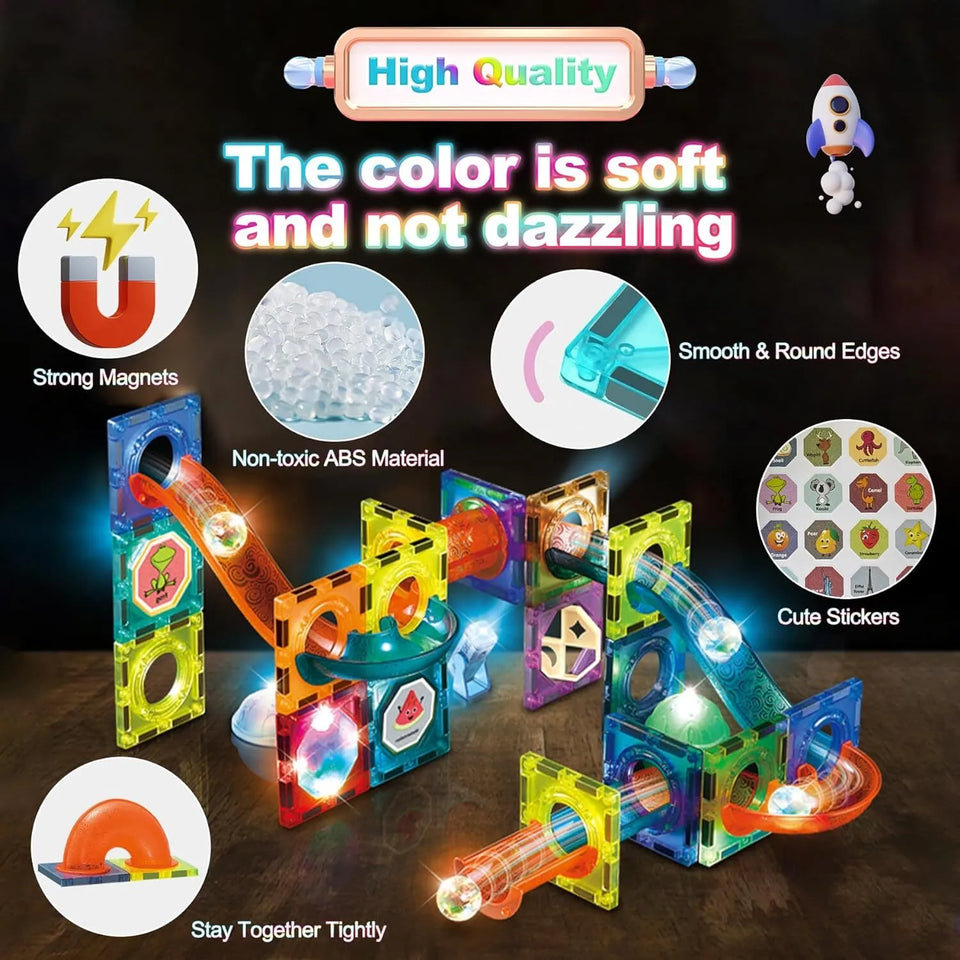56Pcs Building Blocks  Magnetic Tiles