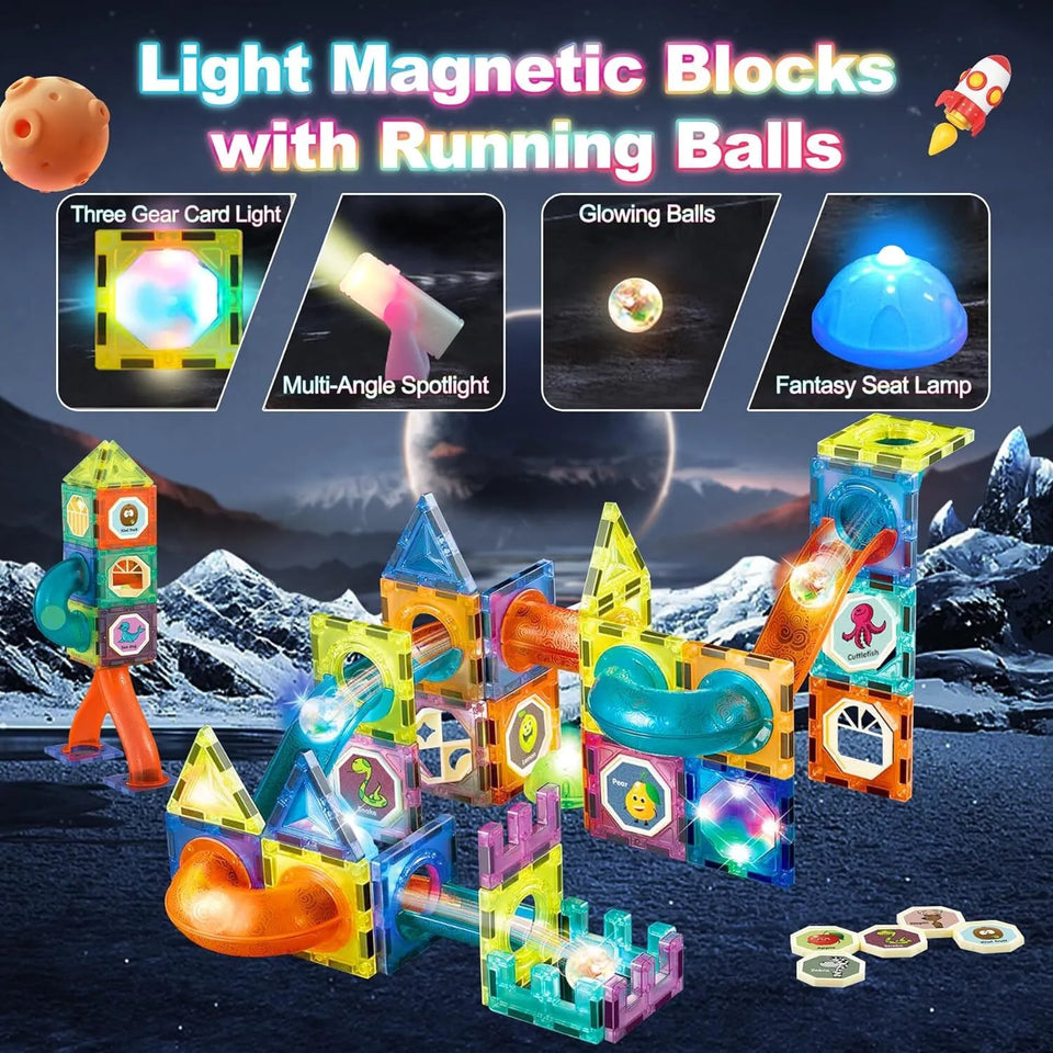56Pcs Building Blocks  Magnetic Tiles