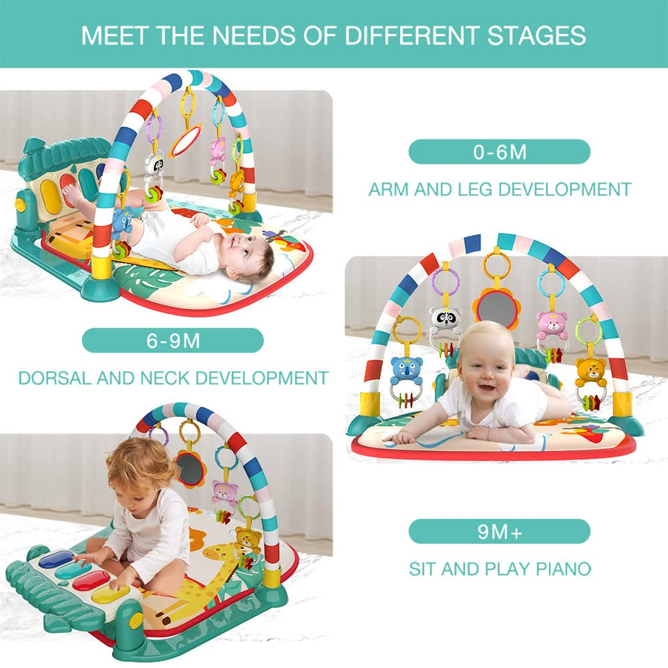 MUSICAL BABY PLAY GYM PIANO FITNESS RACK