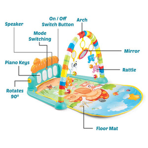 MUSICAL BABY PLAY GYM PIANO FITNESS RACK