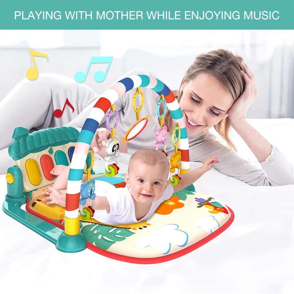 MUSICAL BABY PLAY GYM PIANO FITNESS RACK