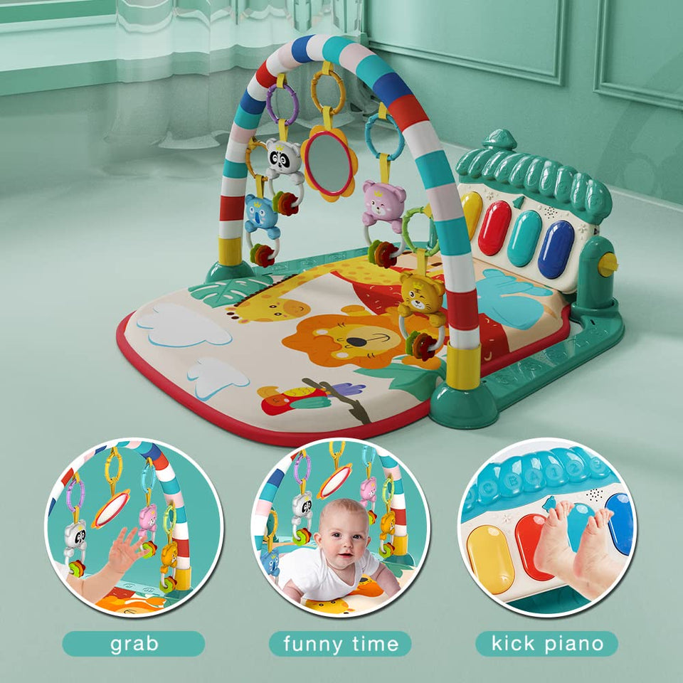 MUSICAL BABY PLAY GYM PIANO FITNESS RACK