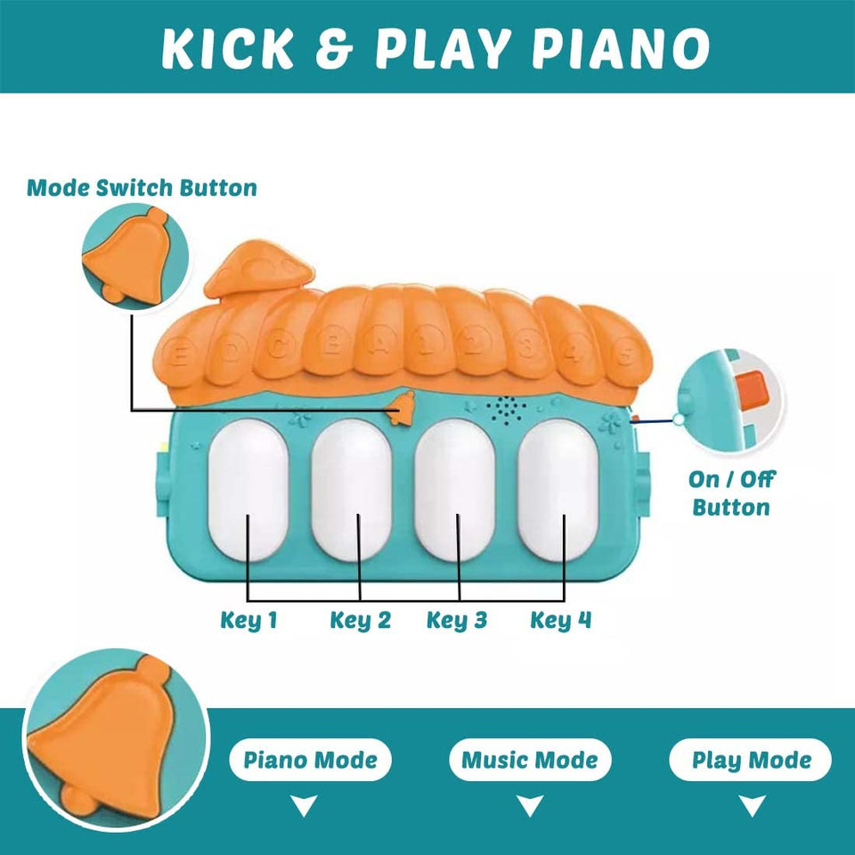 MUSICAL BABY PLAY GYM PIANO FITNESS RACK